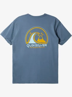 Fashion Quiksilver Clean Circle T-Shirt Bering Sea