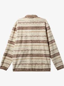 New Quiksilver Clean Coasts Zip-Up Fleece Birch Playa Mesa
