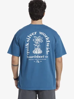 Fashion Quiksilver Clear Mind T-Shirt Moroccan Blue