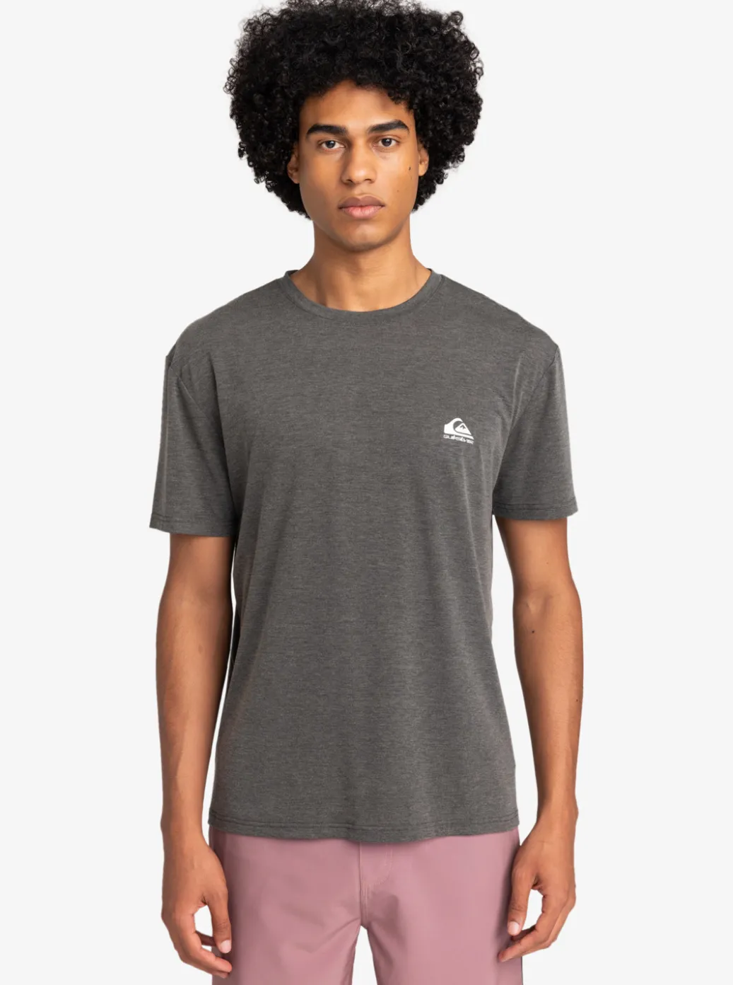 Cheap Quiksilver Coastal Run T-Shirt Black Heather