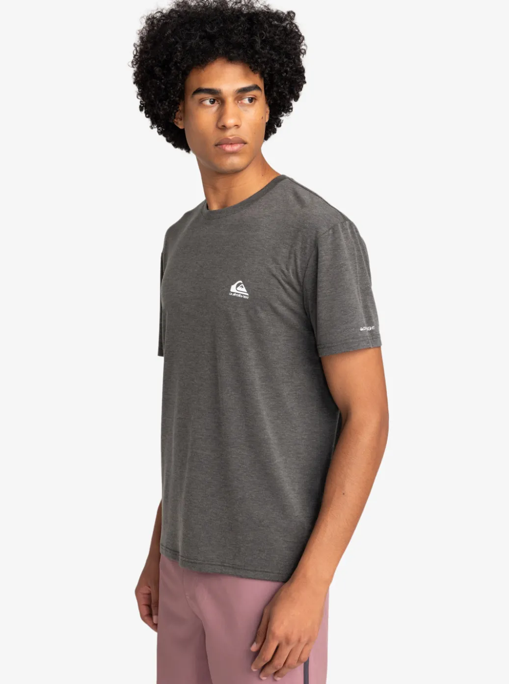 Cheap Quiksilver Coastal Run T-Shirt Black Heather
