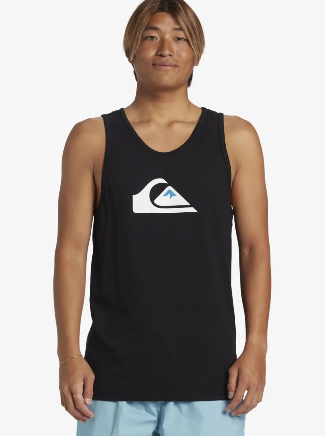 Cheap Quiksilver Comp Logo Tank Top Black