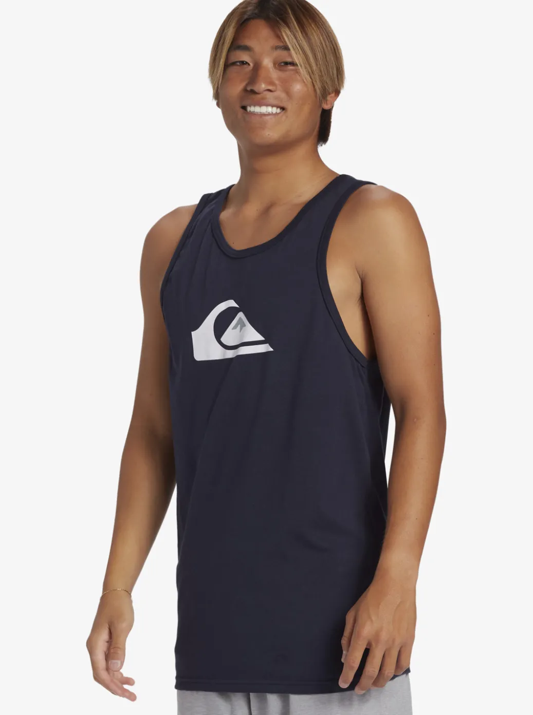 Outlet Quiksilver Comp Logo Tank Top Navy Blazer