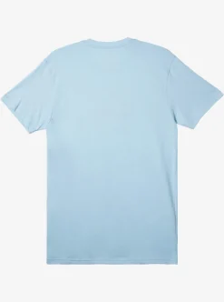 Sale Quiksilver Comp Logo T-Shirt Clear Sky