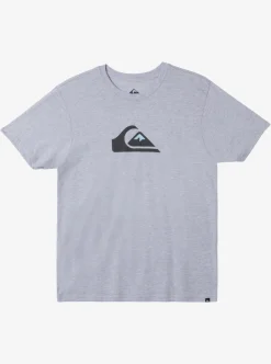 Cheap Quiksilver Comp Logo T-Shirt Athletic Heather