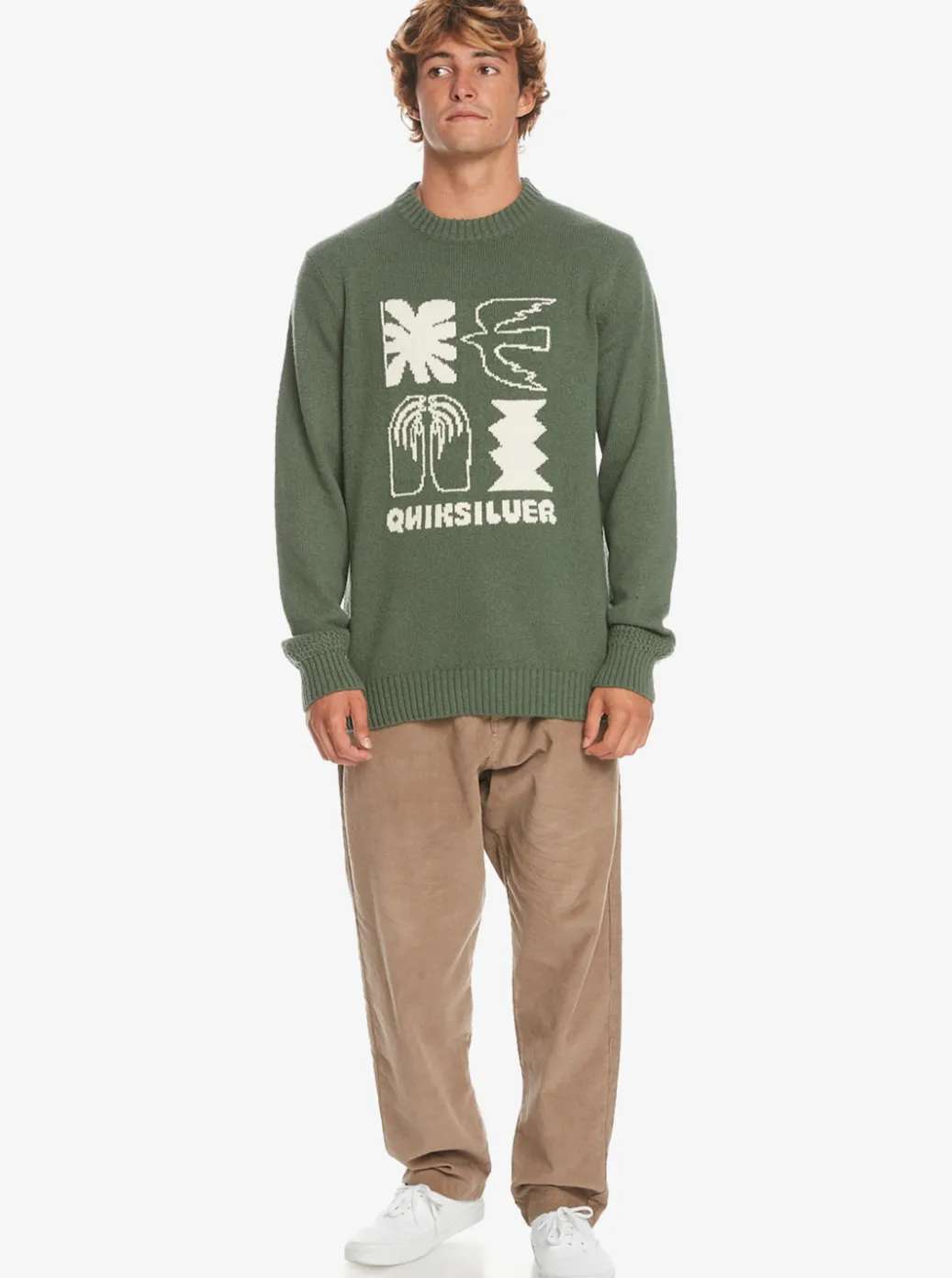 Cheap Quiksilver Cord Beach Cruiser Corduroy Pants Fossil