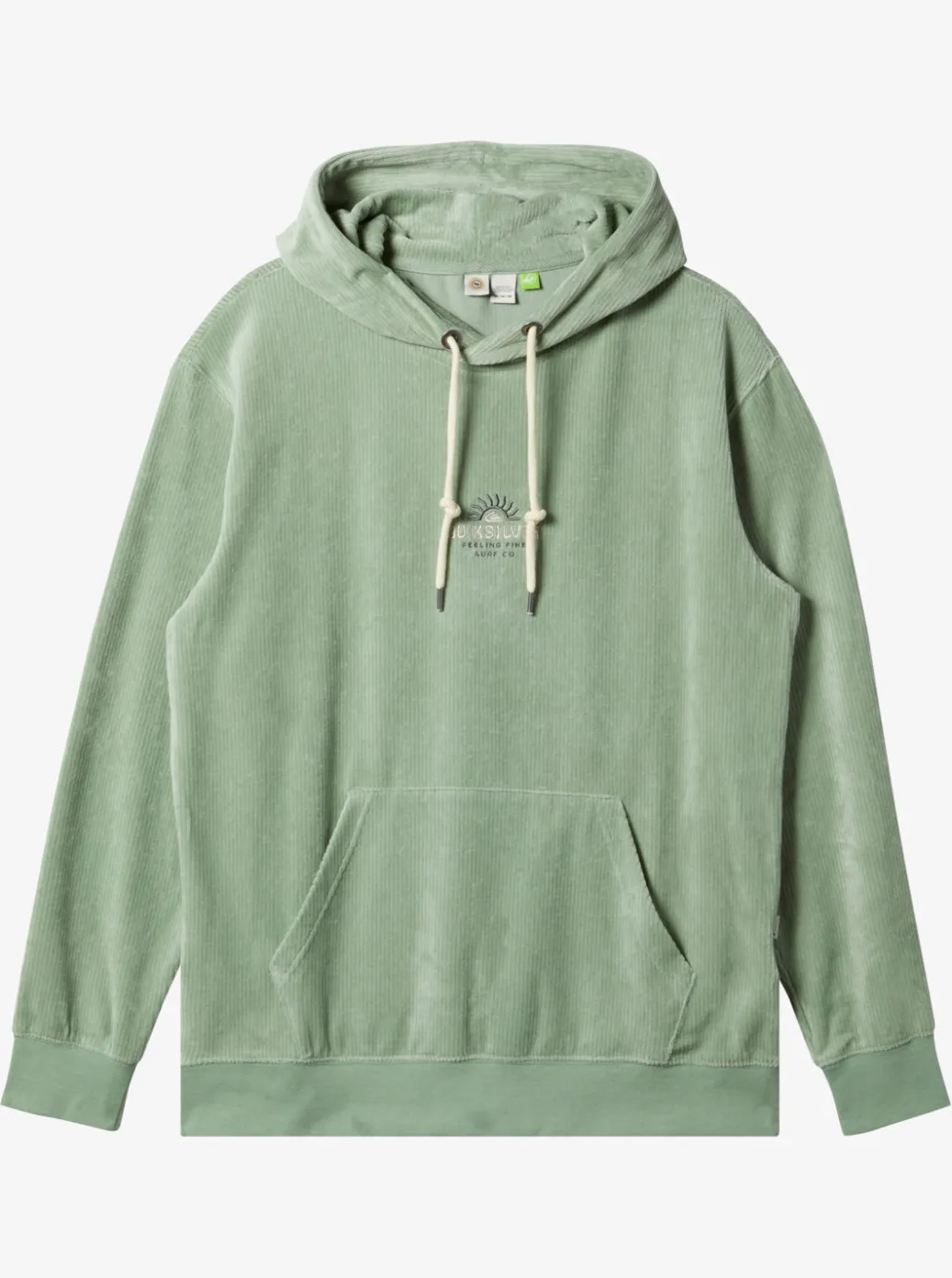 Fashion Quiksilver Cord Hoodie Iceberg Green