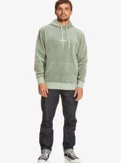 Fashion Quiksilver Cord Hoodie Iceberg Green