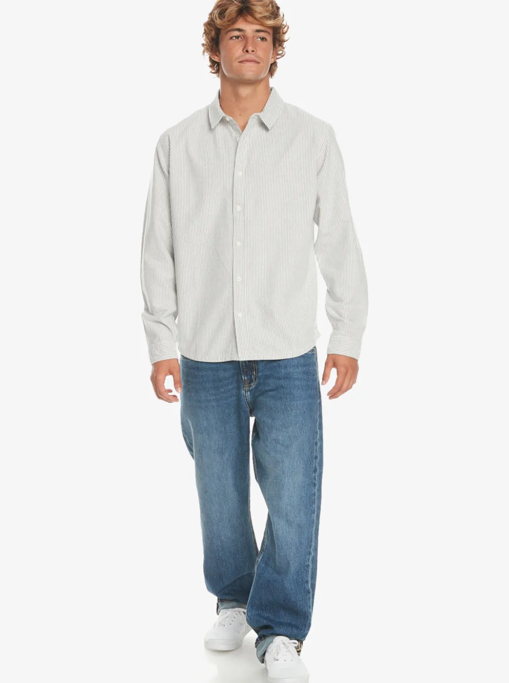 Outlet Quiksilver Covesea Long Sleeve Shirt Estate Blue Covesea