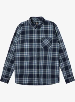 Hot Quiksilver Craibstone Long Sleeve Shirt Navy Blazer Craibstone