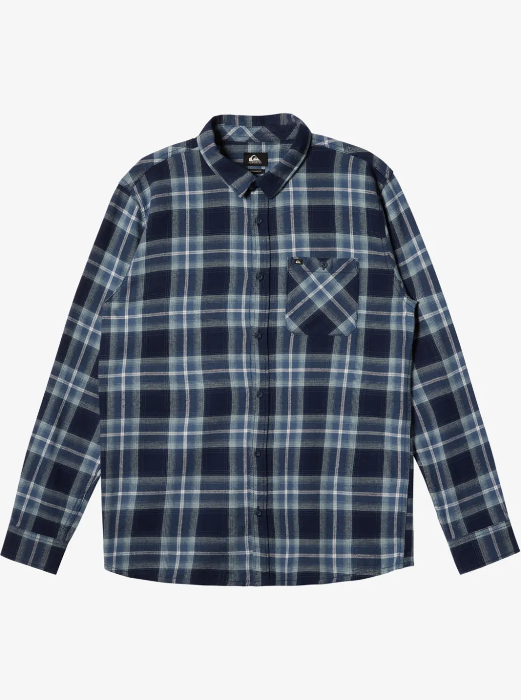 Hot Quiksilver Craibstone Long Sleeve Shirt Navy Blazer Craibstone