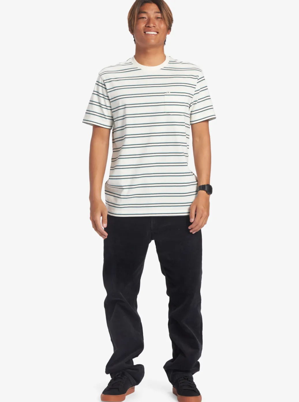 Store Quiksilver Cruiser Pocket Tee Knit Snow White Cruiser Pkt Tee