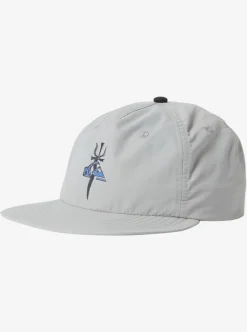 Sale Quiksilver Dagger Of Fortune Snapback Hat Grey Violet