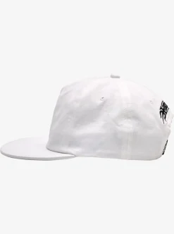 Fashion Quiksilver Diablo Of Fortune Snapback Hat White