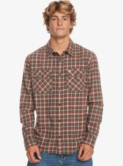 New Quiksilver Dulsie Long Sleeve Shirt Major Brown Dulsie