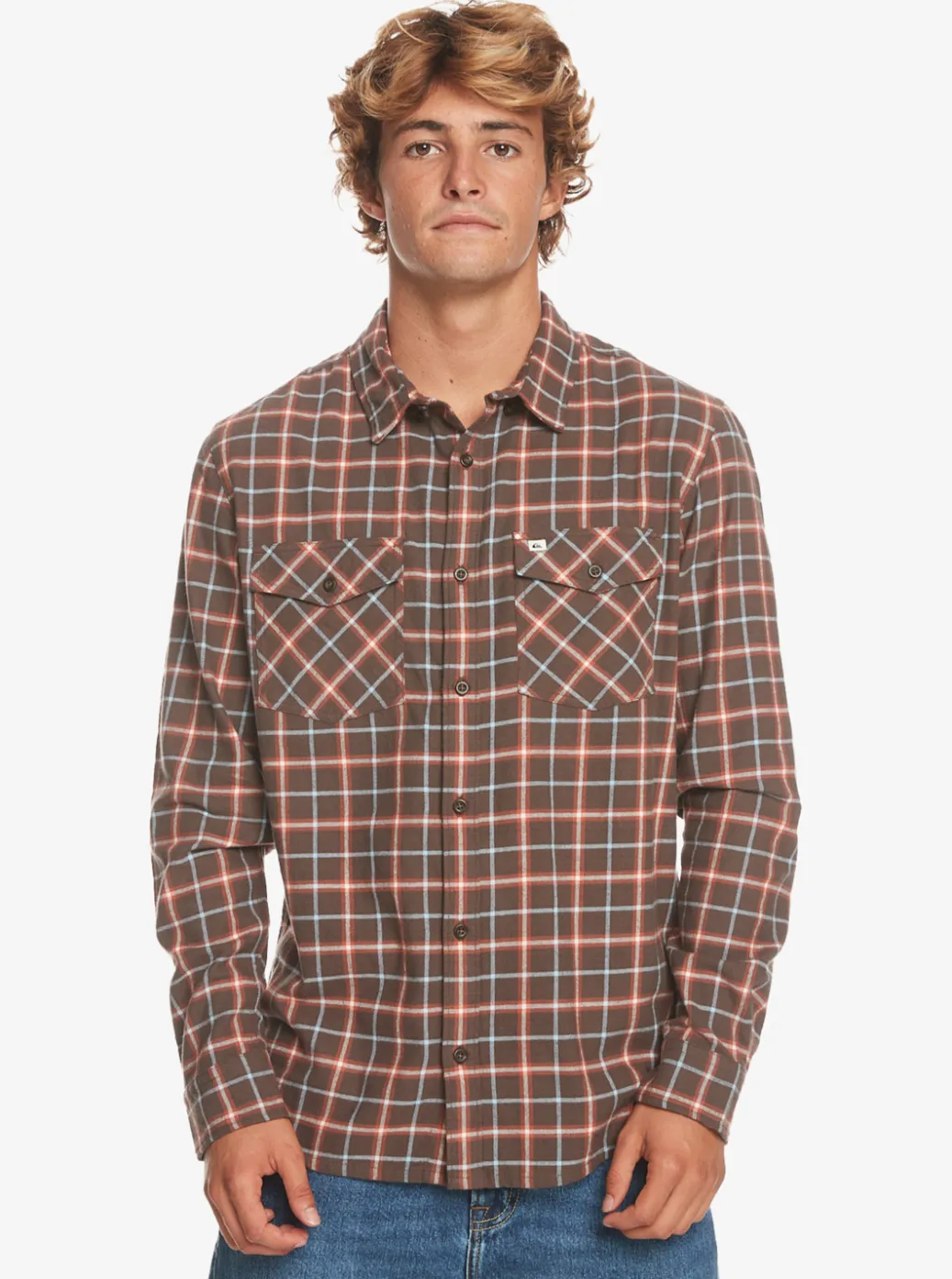 New Quiksilver Dulsie Long Sleeve Shirt Major Brown Dulsie