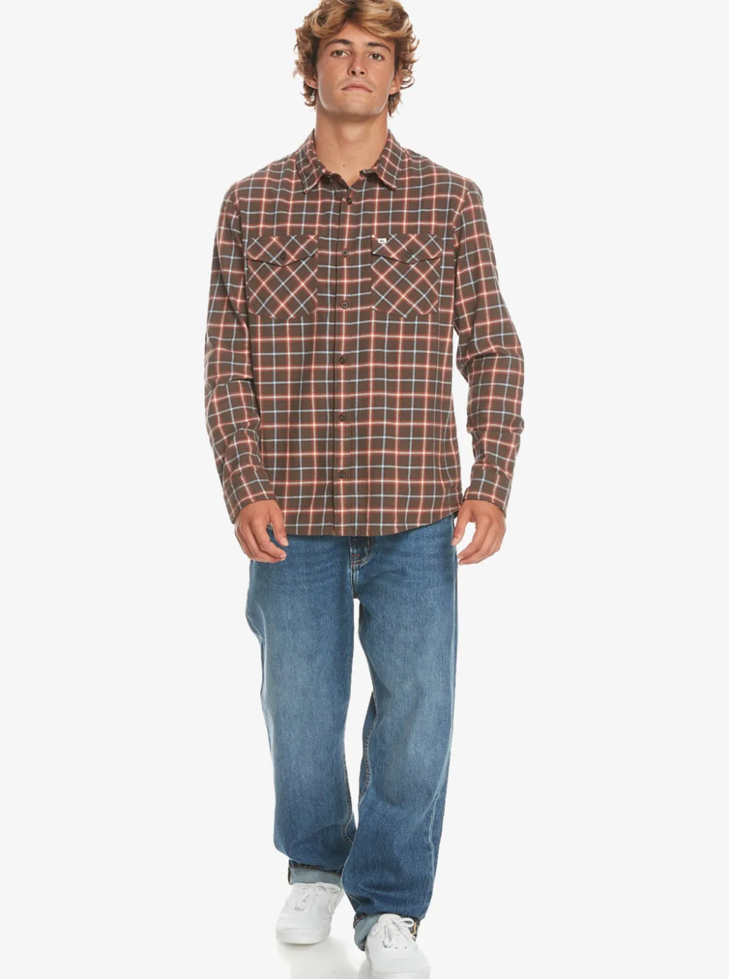 New Quiksilver Dulsie Long Sleeve Shirt Major Brown Dulsie