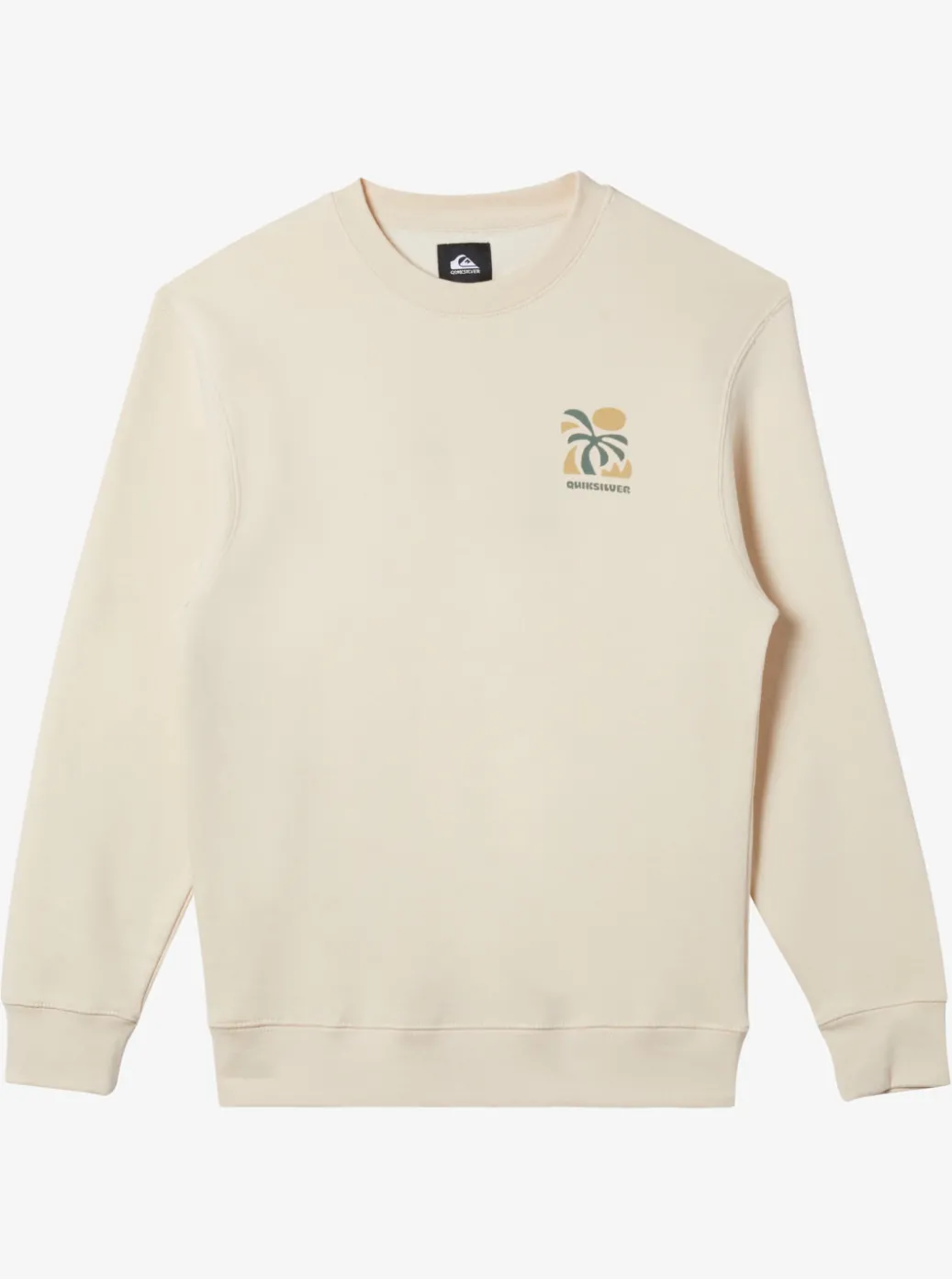 Cheap Quiksilver E Peace Out Crew Neck Sweatshirt Sandshell