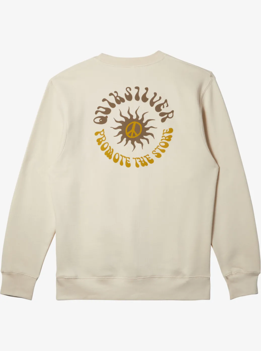 Discount Quiksilver E Peace Out Crew Neck Sweatshirt Birch
