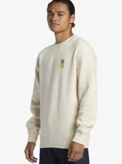 Discount Quiksilver E Peace Out Crew Neck Sweatshirt Birch