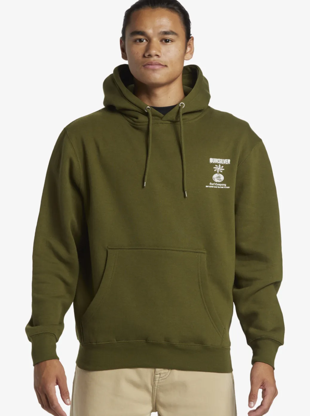 Best Quiksilver E Rockin Hoodie Pullover Sweatshirt Laurel Wreath