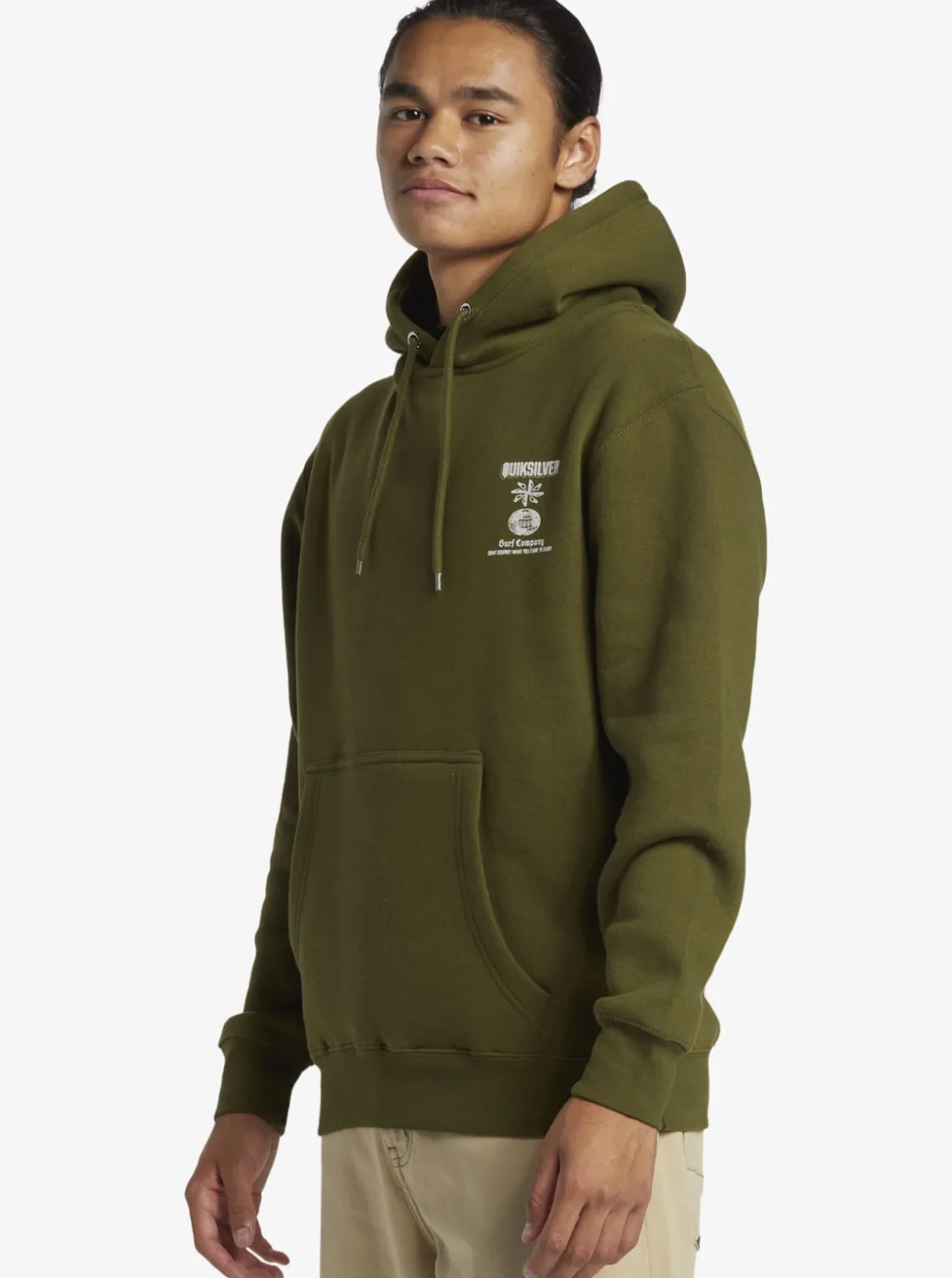 Best Quiksilver E Rockin Hoodie Pullover Sweatshirt Laurel Wreath