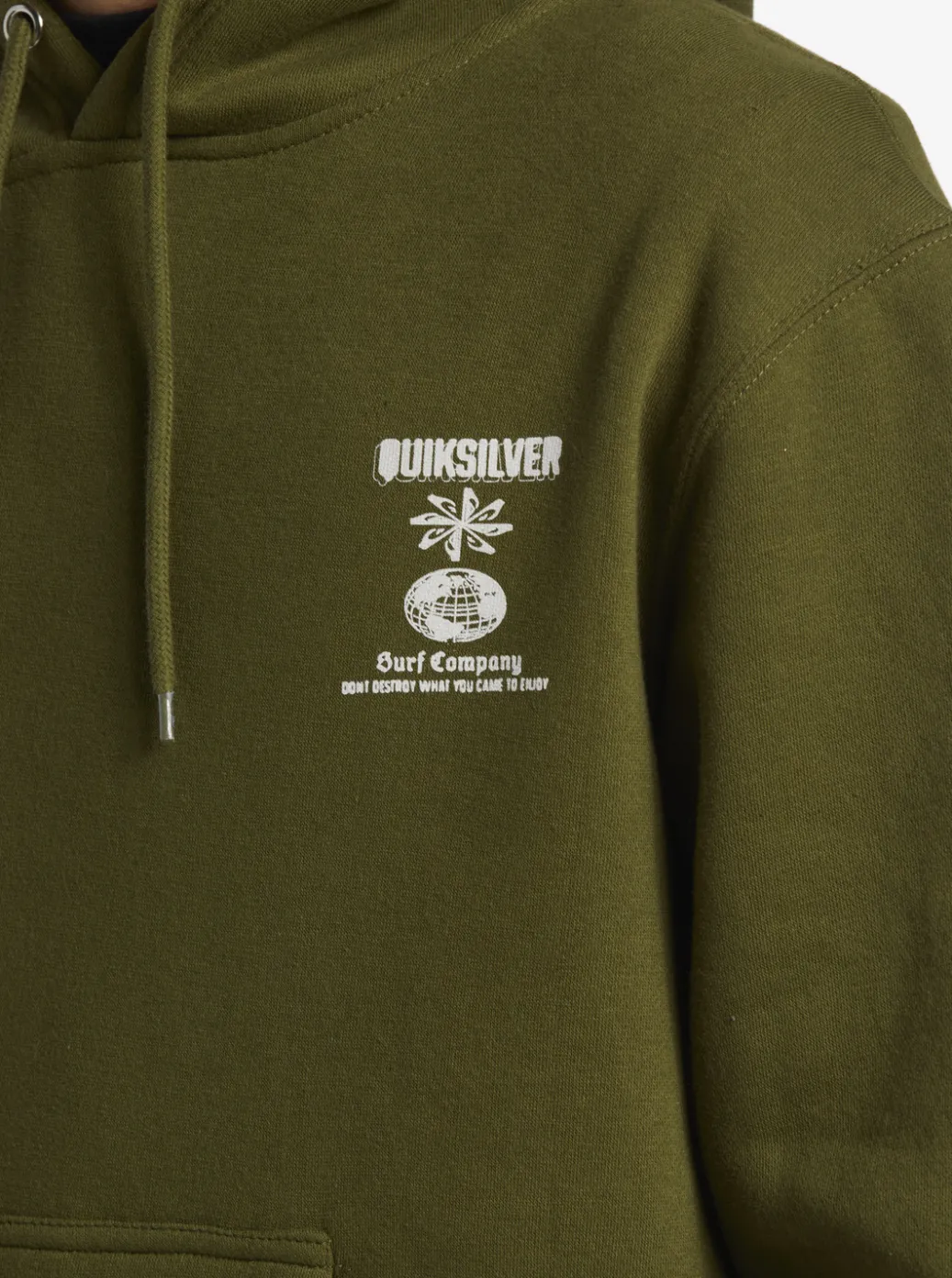 Best Quiksilver E Rockin Hoodie Pullover Sweatshirt Laurel Wreath