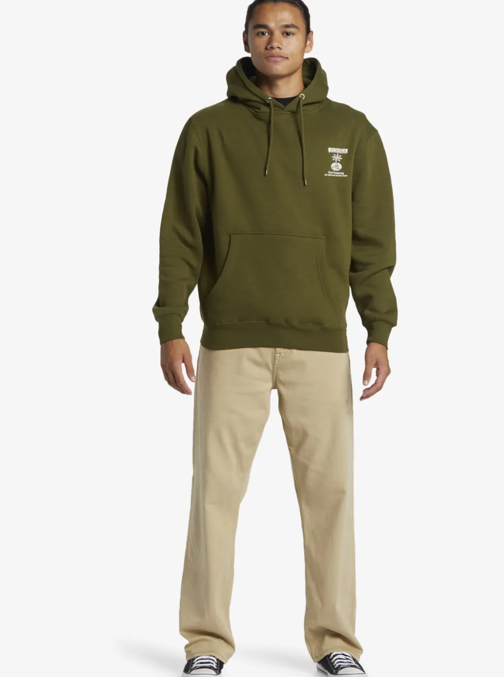 Best Quiksilver E Rockin Hoodie Pullover Sweatshirt Laurel Wreath