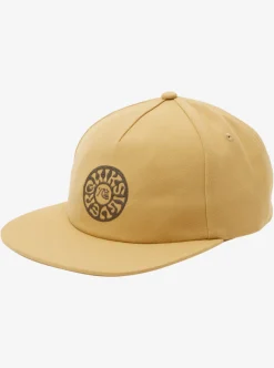 Clearance Quiksilver Earth Tripper Snapback Hat Mustard