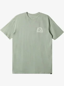 Sale Quiksilver Earthy Type T-Shirt Iceberg Green