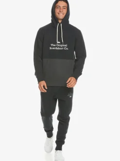 Hot Quiksilver Emboss Hoodie Black