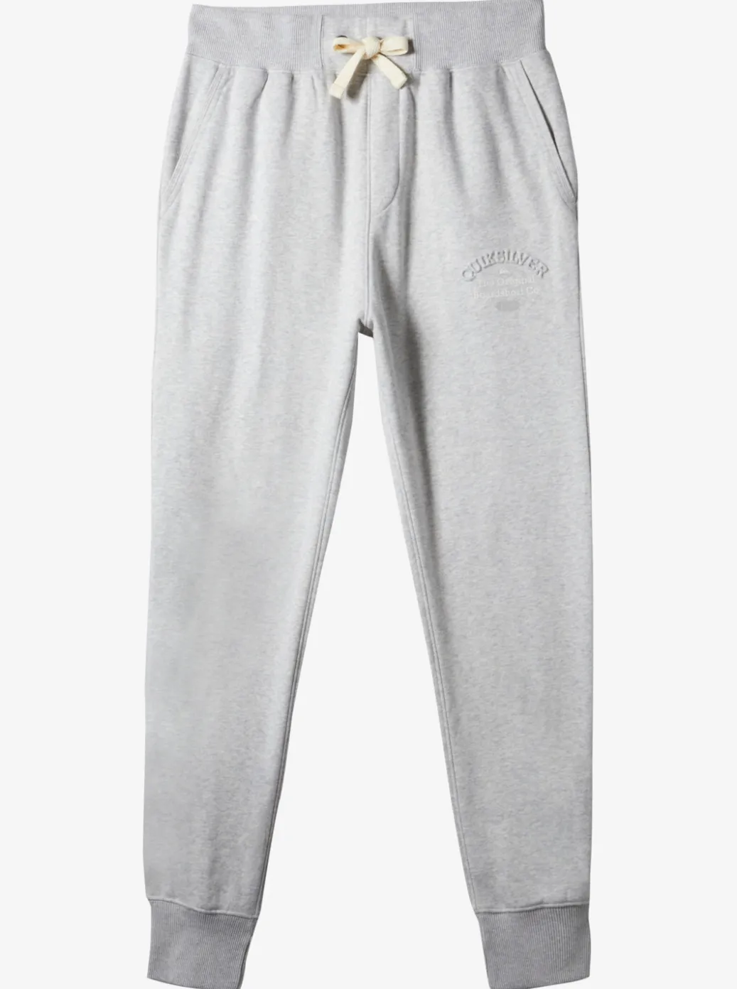 New Quiksilver Emboss Slim Joggers Light Grey Heather