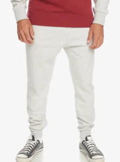 New Quiksilver Emboss Slim Joggers Light Grey Heather