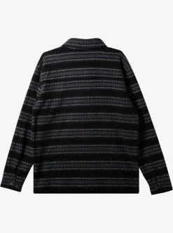 Flash Sale Quiksilver Epic Surf Days Fleece Overshirt Black Surf Days Stripe