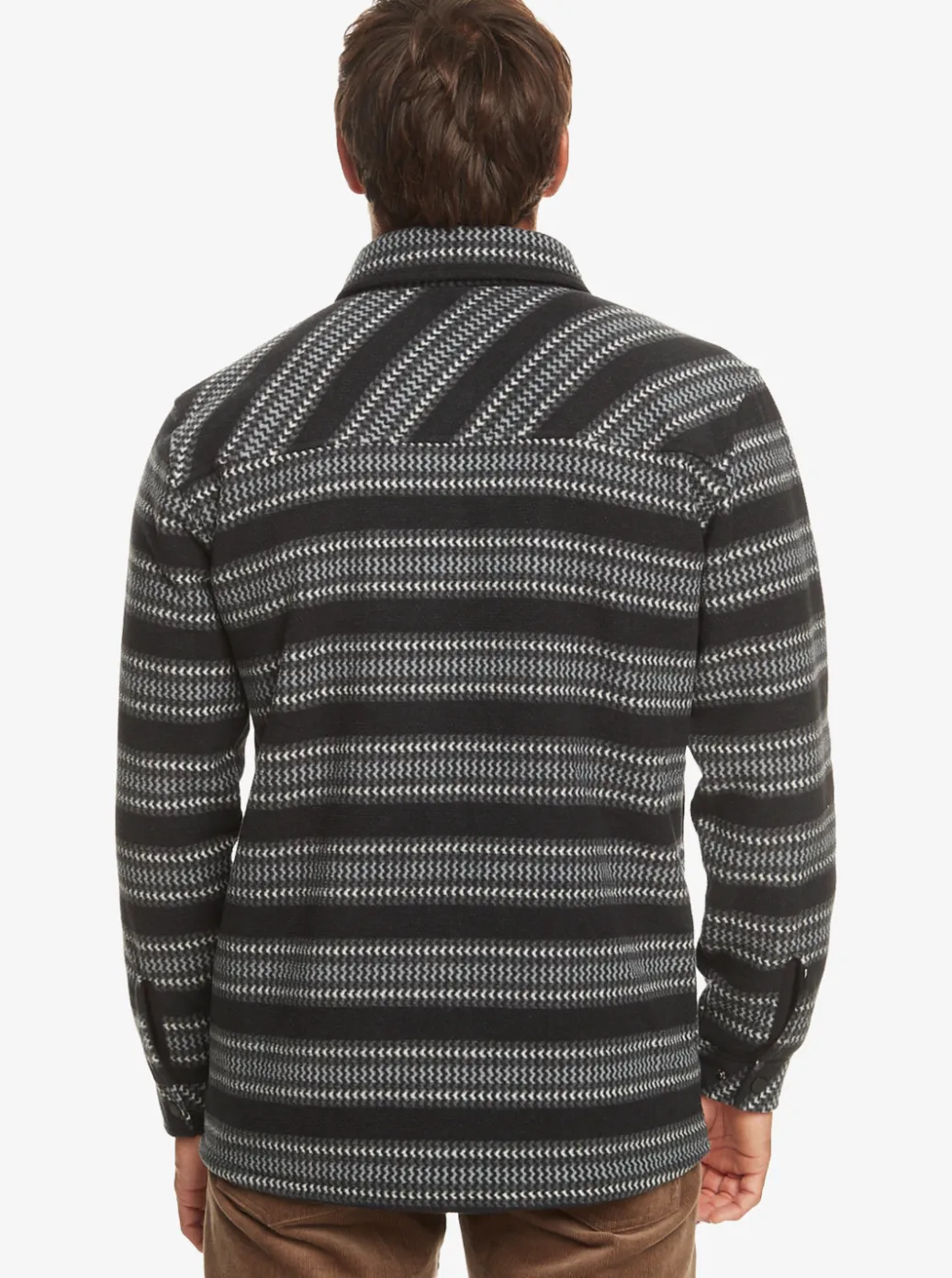 Flash Sale Quiksilver Epic Surf Days Fleece Overshirt Black Surf Days Stripe