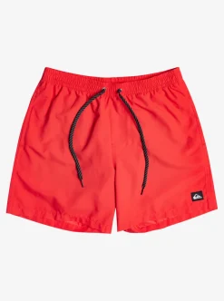 Outlet Quiksilver Everyday 17" Volleys For Young Men High Risk Red