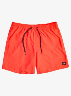 Clearance Quiksilver Everyday 17" Volleys For Young Men Fiery Coral