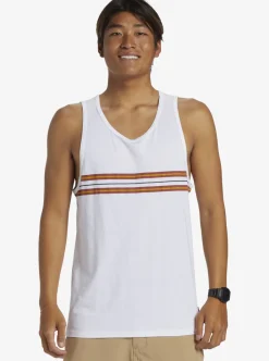 Hot Quiksilver Everyday Stripe Tank Top White