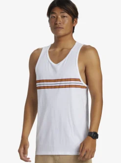 Hot Quiksilver Everyday Stripe Tank Top White