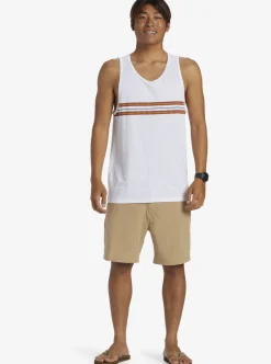 Hot Quiksilver Everyday Stripe Tank Top White