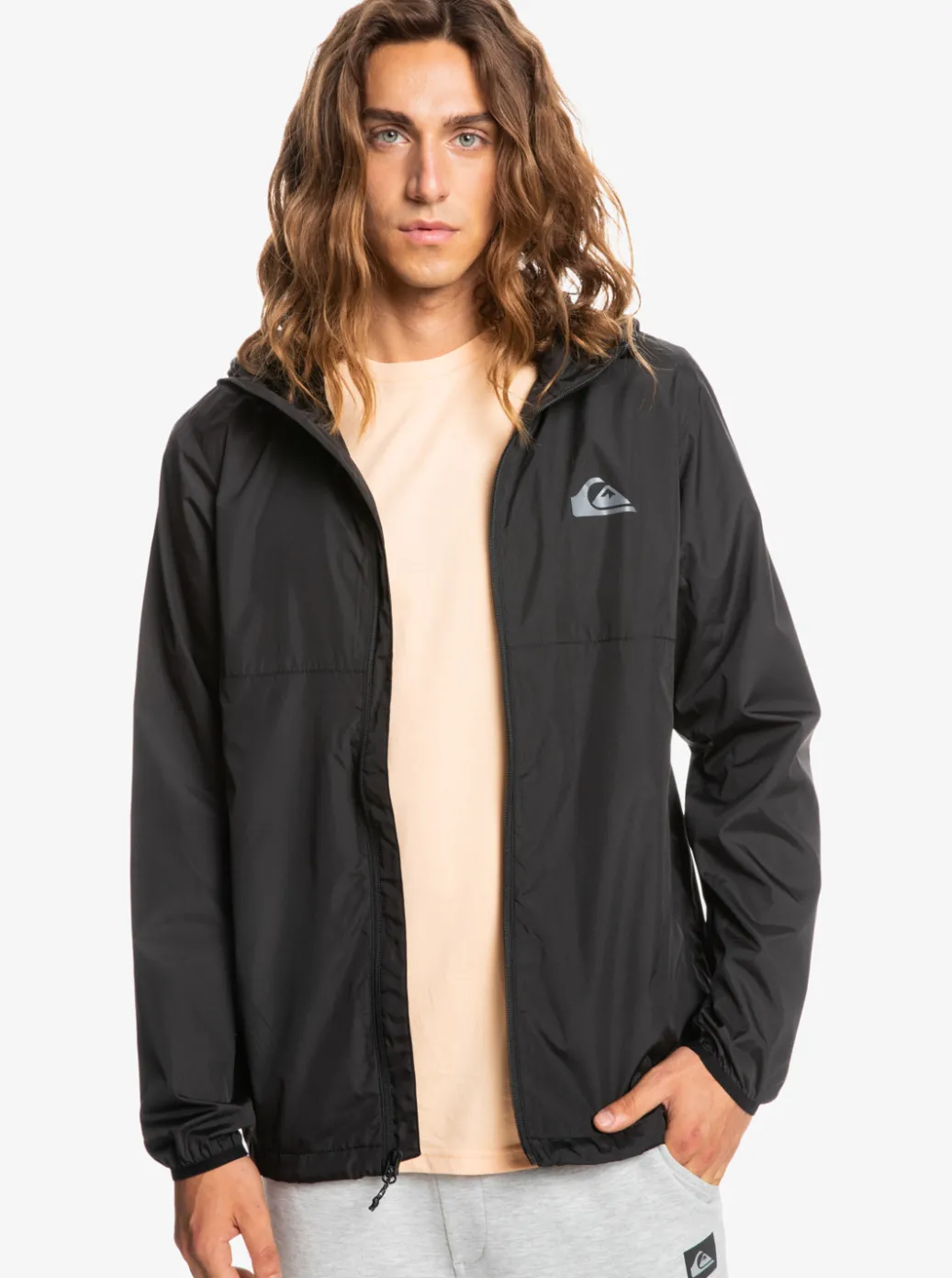 Fashion Quiksilver Everyday Windbreaker Jacket Black