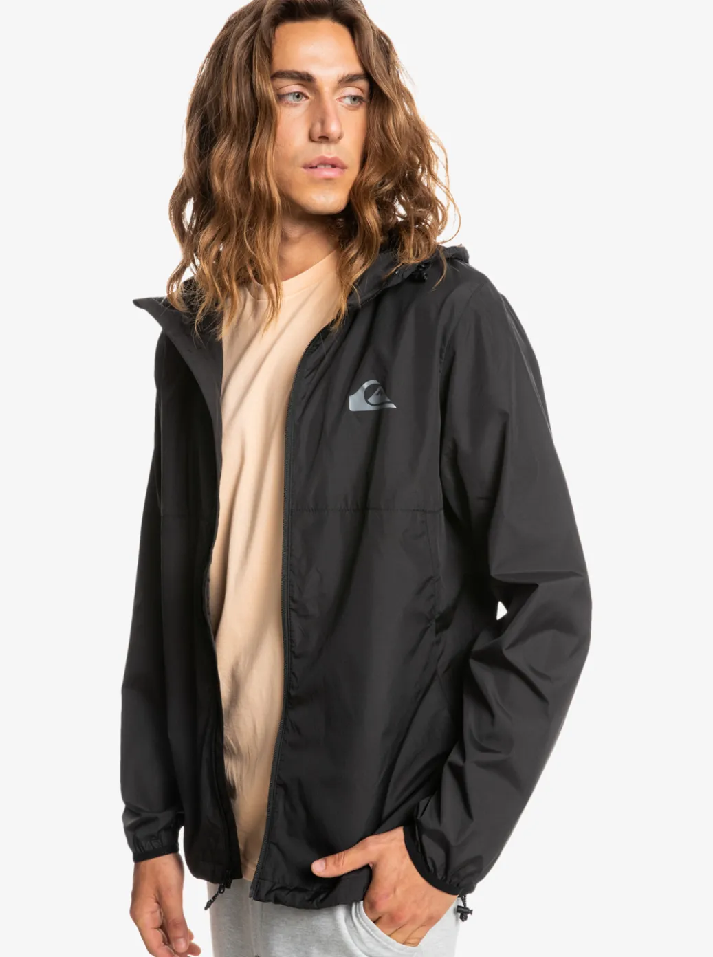 Fashion Quiksilver Everyday Windbreaker Jacket Black