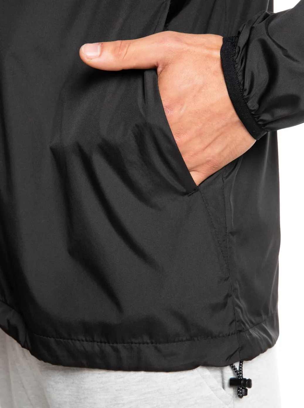 Fashion Quiksilver Everyday Windbreaker Jacket Black