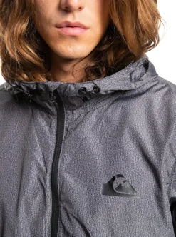 Discount Quiksilver Everyday Windbreaker Jacket Dark Grey Heather