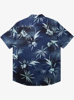 Shop Quiksilver Fade Out Short Sleeve Shirt Naval Academy Fade Out