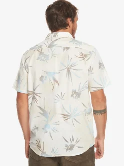 Clearance Quiksilver Fade Out Short Sleeve Shirt Birch Fade Out