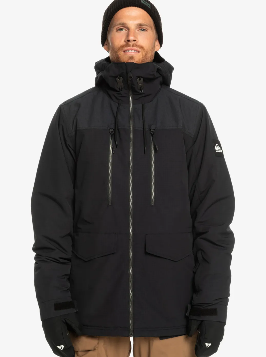 Best Sale Quiksilver Fairbanks Technical Snow Jacket True Black