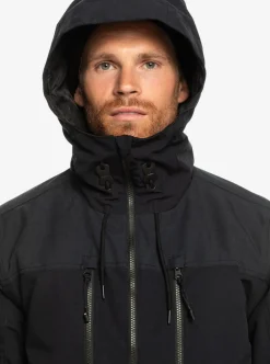 Best Sale Quiksilver Fairbanks Technical Snow Jacket True Black