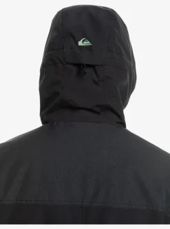 Best Sale Quiksilver Fairbanks Technical Snow Jacket True Black