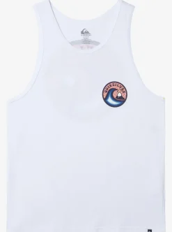 New Quiksilver Feelin The Vibe Tank Mt1 T-Shirt White